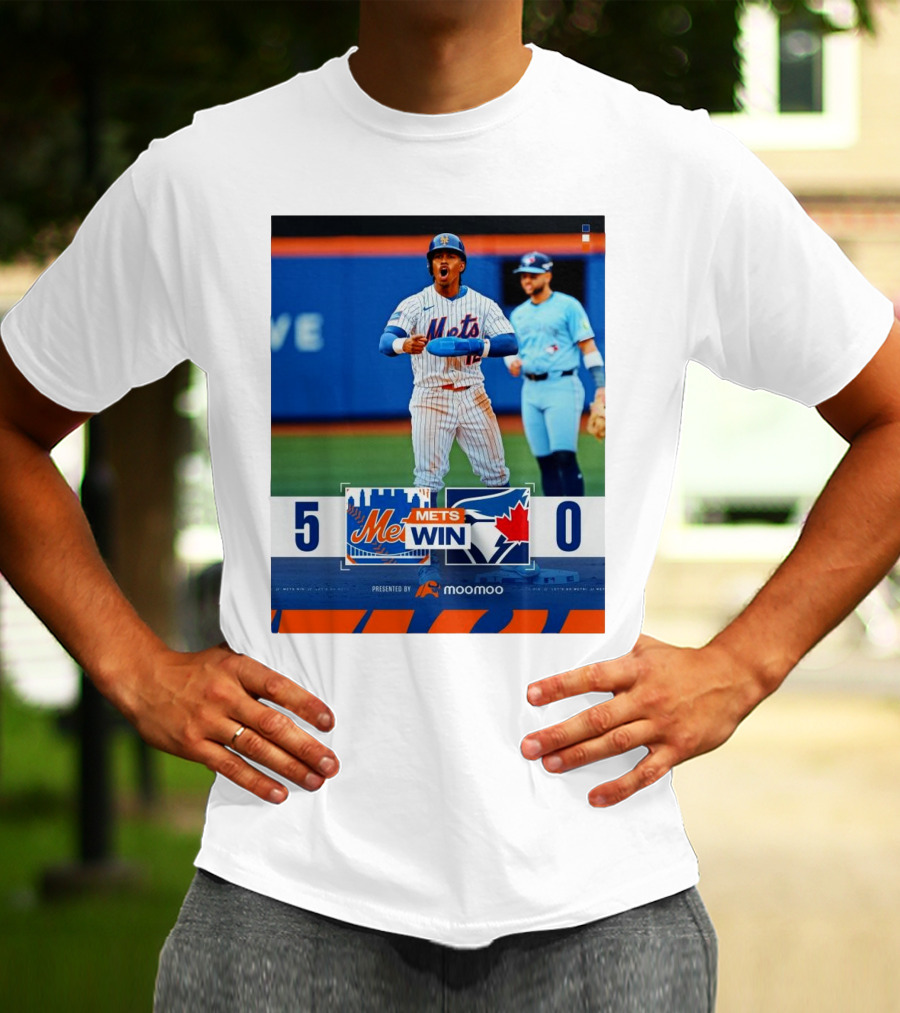 New York Mets Win 5-0 Toronto Blue Jays April 4 2025 T-Shirt