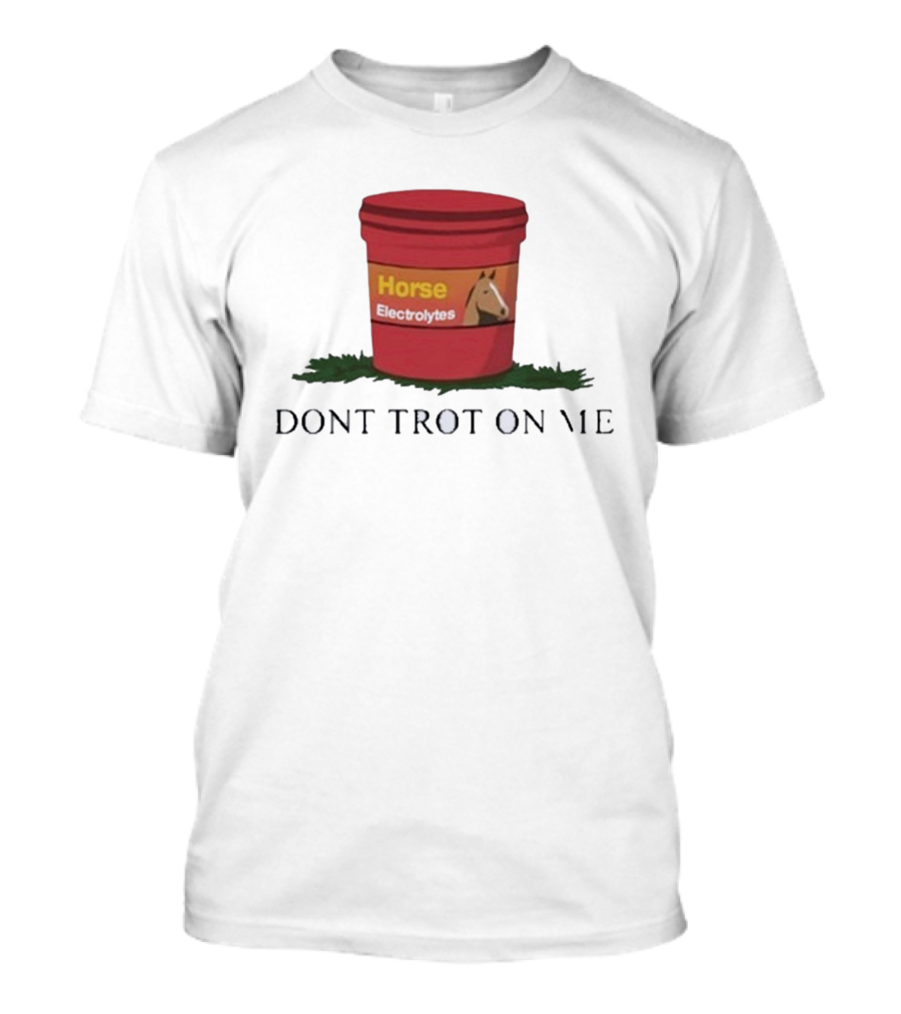 Horse Electrolytes Bucket Don't Trot On Me T-Shirt