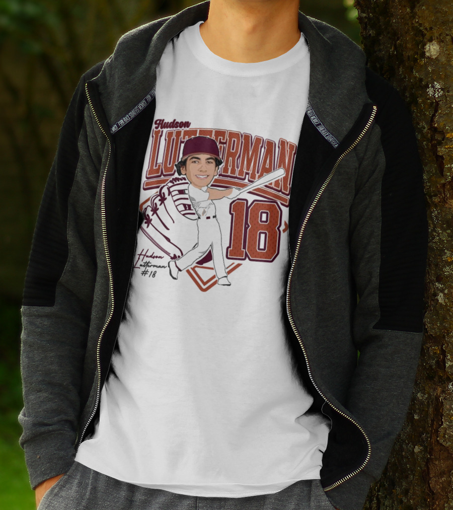 Hudson Lutterman 18 Baseball Player 2025 T-Shirt