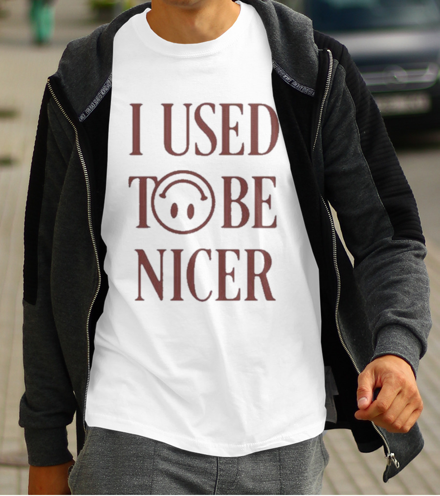 I Used To Be Nicer Smiley Face Emoticon T-Shirt