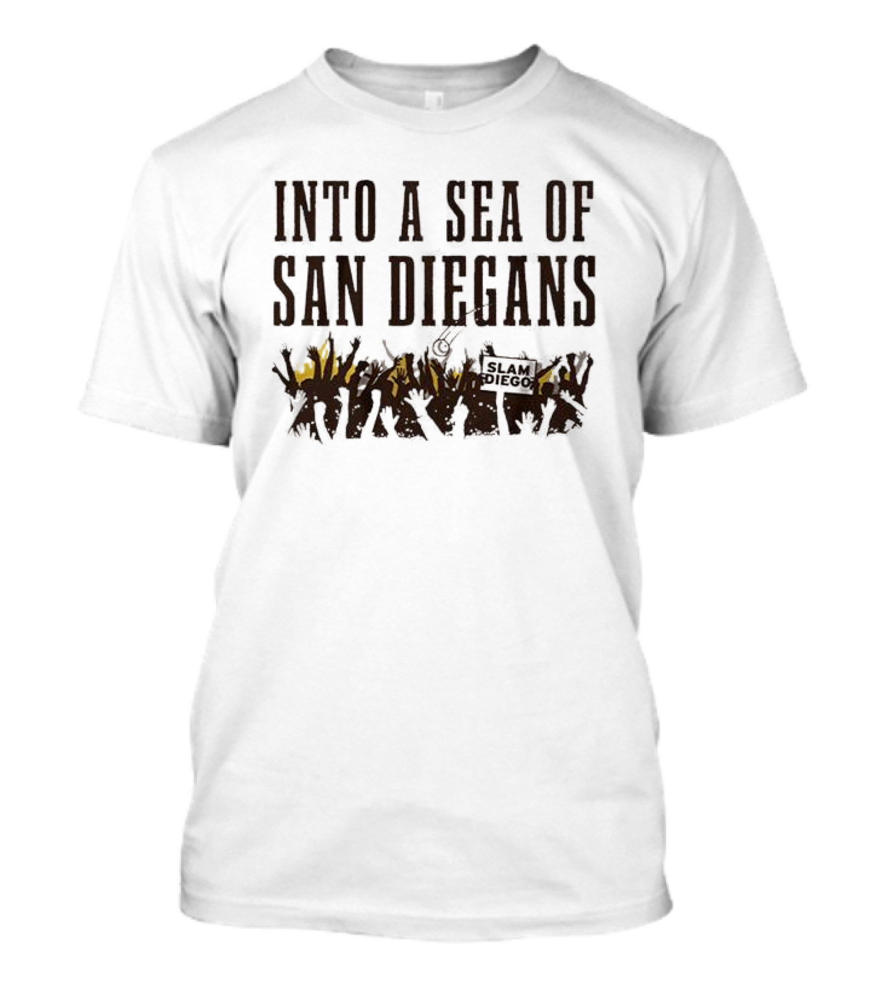 San Diegans Into A Sea Of Fans With Sign Cheers T-Shirt