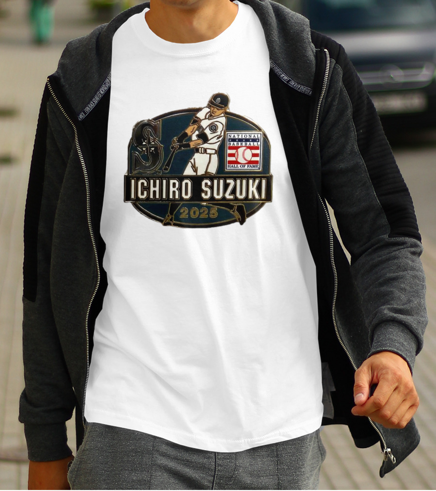 Ichiro Suzuki Seattle Mariners National Baseball Hall Of Fame 2025 T-Shirt