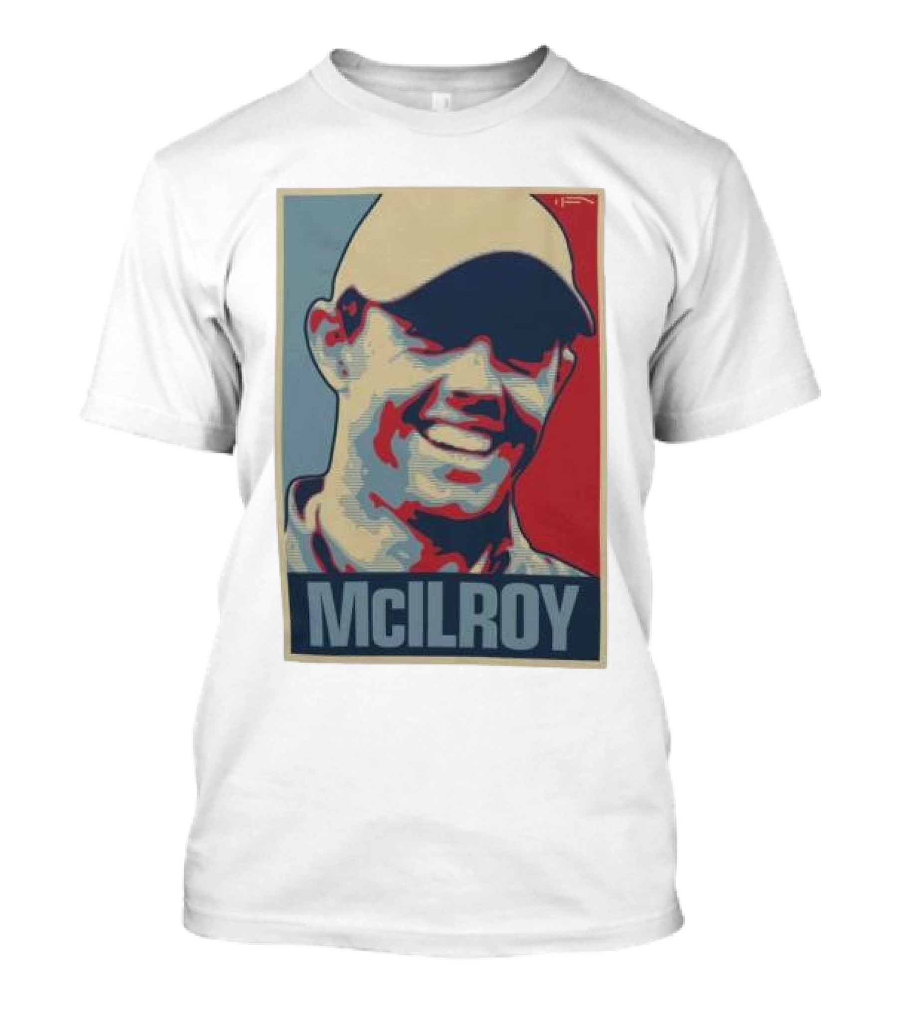 Ireland Rory McIlroy Masters Tournament Vintage Iconic Golf Portrait T-Shirt