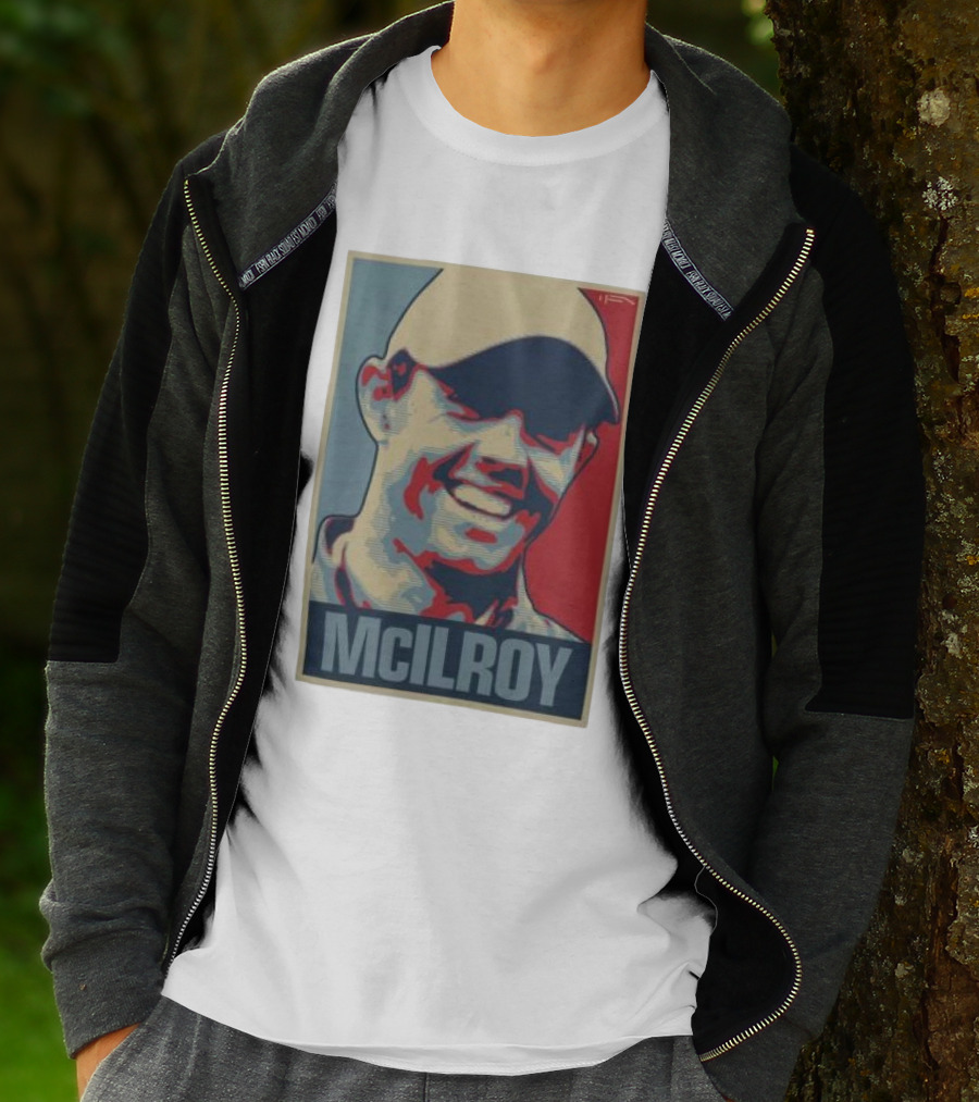 Ireland Rory McIlroy Masters Tournament Vintage Iconic Golf Portrait T-Shirt