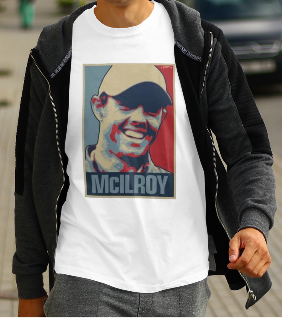 Ireland Rory McIlroy Masters Tournament Vintage Iconic Golf Portrait T-Shirt