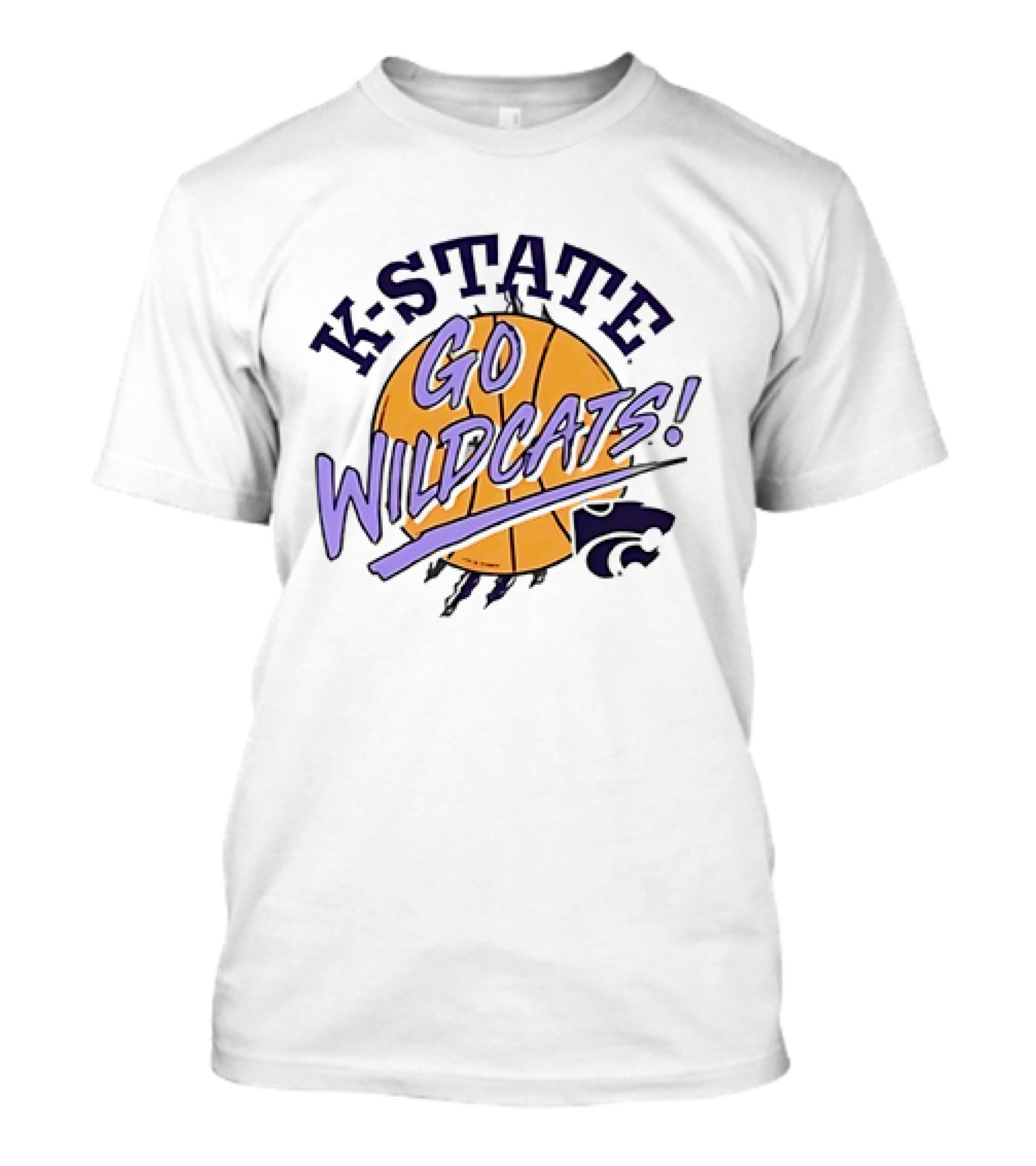 K-State Go Wildcats Basketball Fan Gear T-Shirt