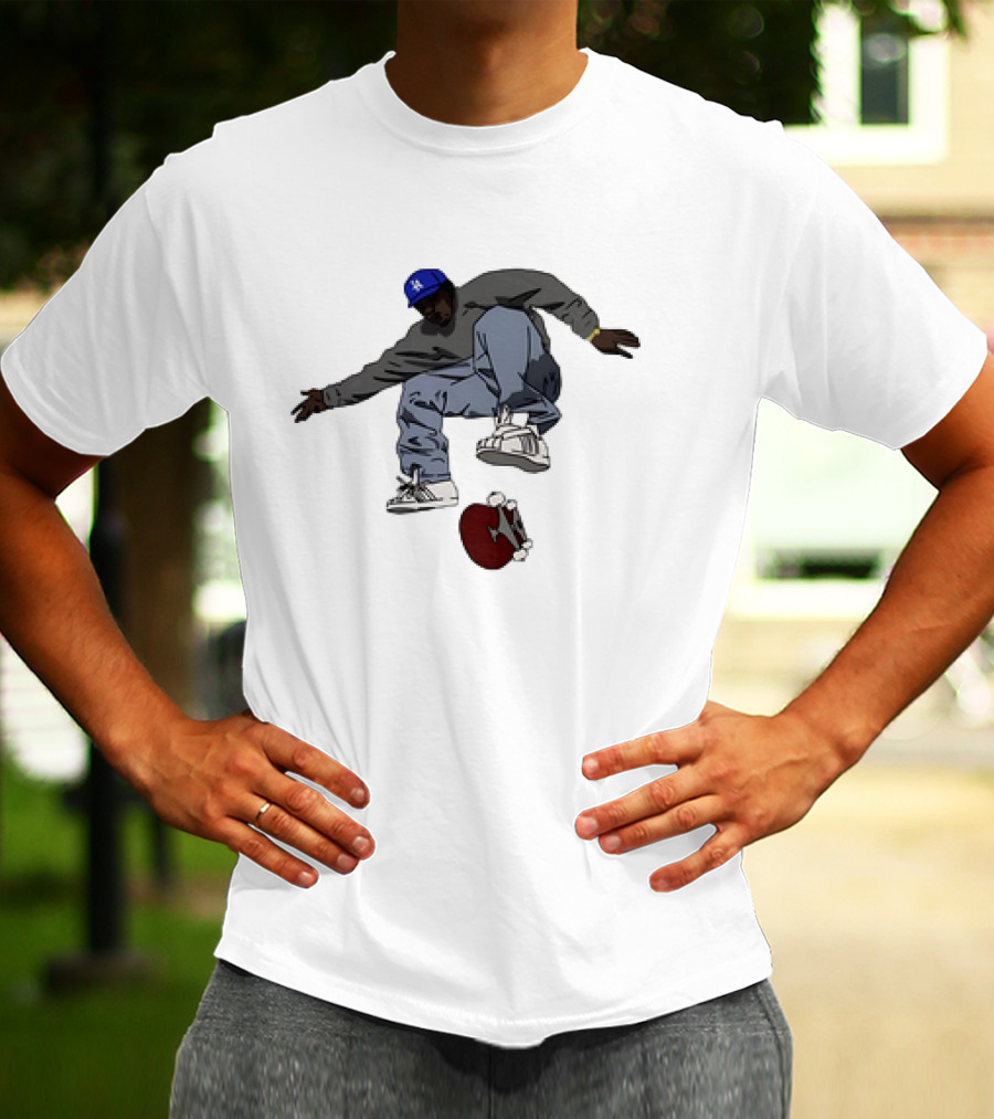 Kareem Campbell World Skateboards 90s Iconic Skateboarding Trick T-Shirt