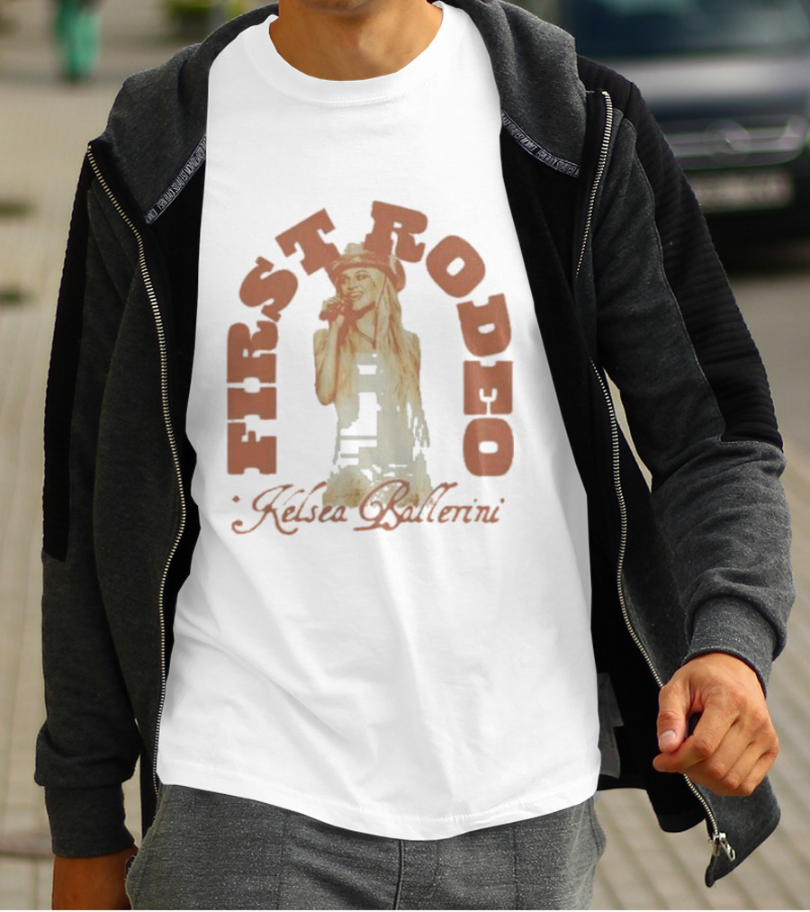 Kelsea Ballerini First Rodeo Cowgirl Hat Microphone T-Shirt