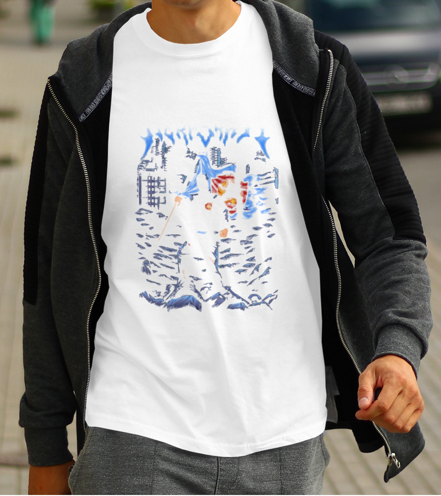 Kera Sakti Kung Fu Hero In Urban Landscape With Staff And Lion T-Shirt