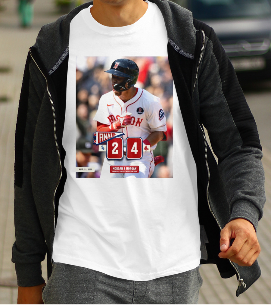 Boston Red Sox Victory Over Chicago White Sox 4-2 Marathon Monday Apr 21 2025 T-Shirt