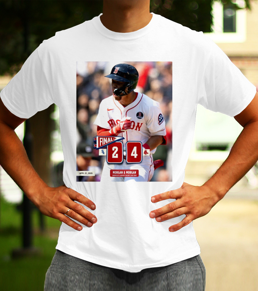 Boston Red Sox Victory Over Chicago White Sox 4-2 Marathon Monday Apr 21 2025 T-Shirt