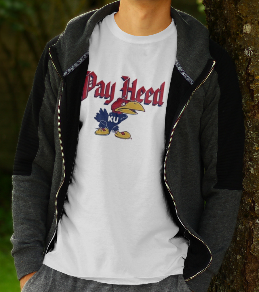 KU Pay Heed Jayhawk Vintage Style T-Shirt