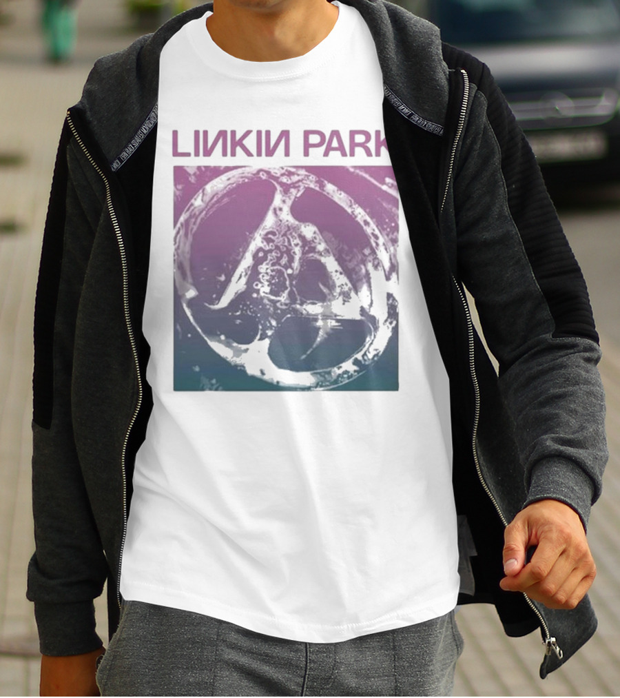 Linkin Park Gradient Circle Symbol Fz Deluxe Drop Shoulder T-Shirt