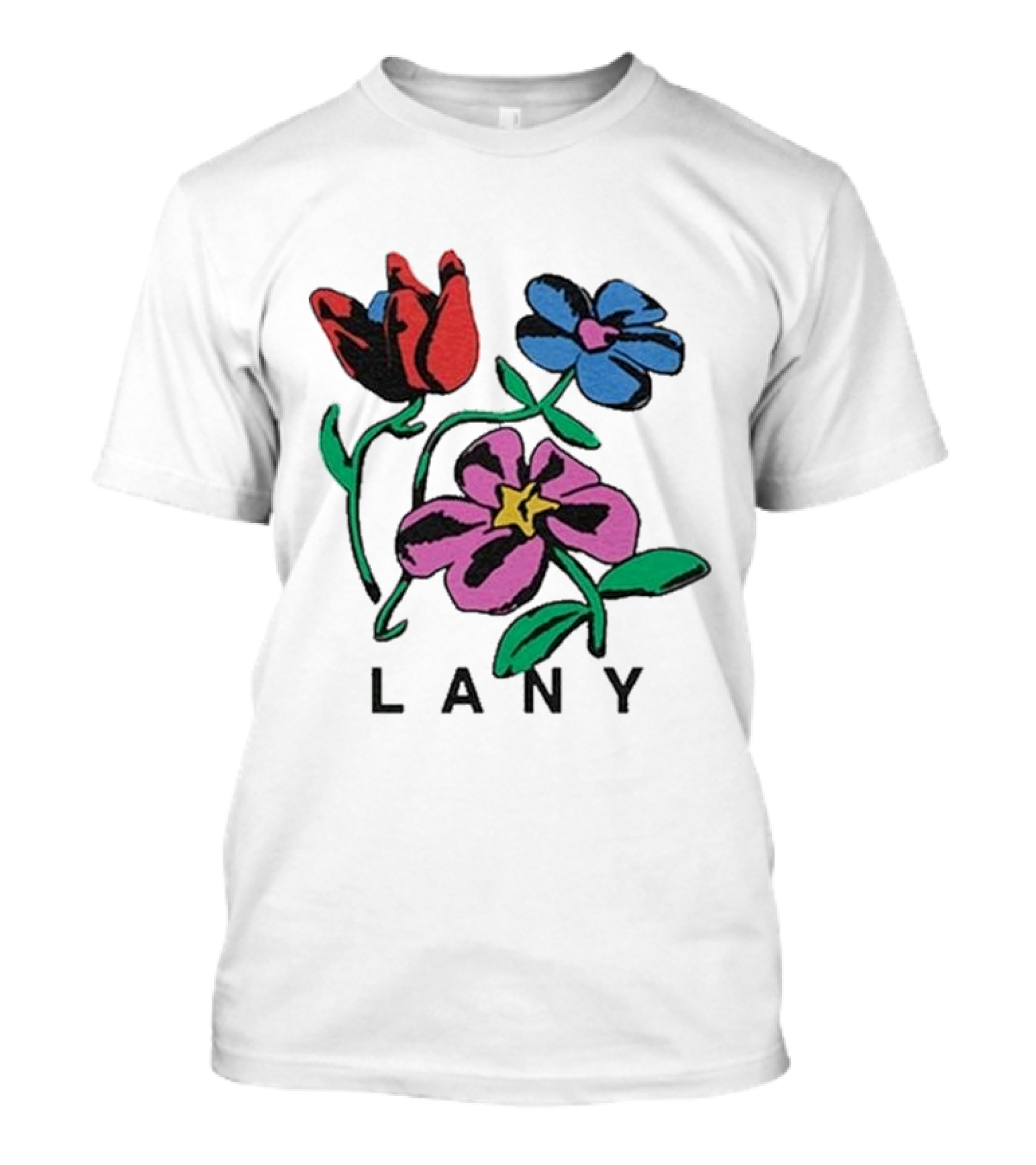 Lany ILYSB Colorful Flowers Artwork T-Shirt