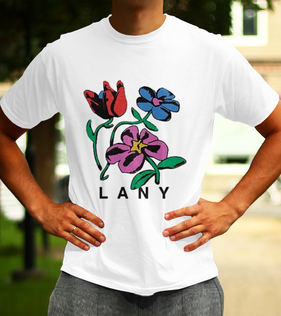 Lany ILYSB Colorful Flowers Artwork T-Shirt