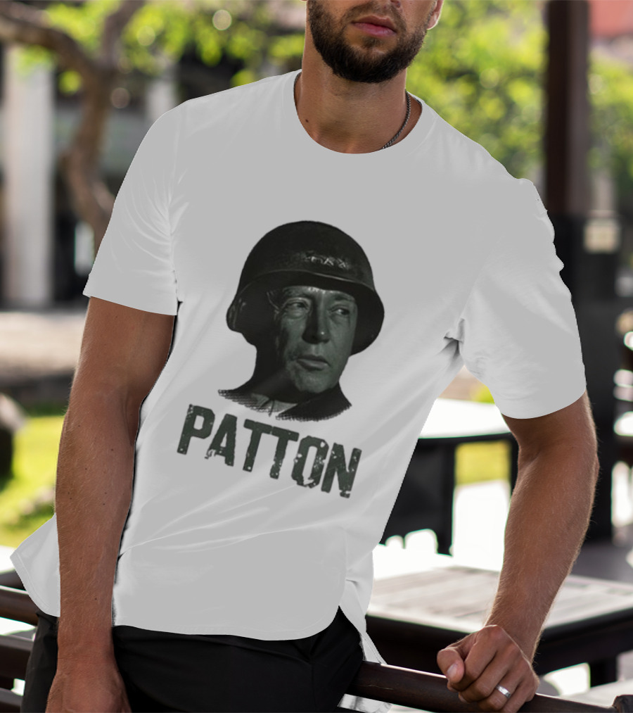 Jake Shields General Patton Helmet Portrait T-Shirt