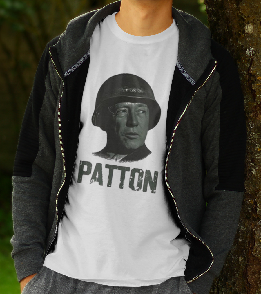 Jake Shields General Patton Helmet Portrait T-Shirt