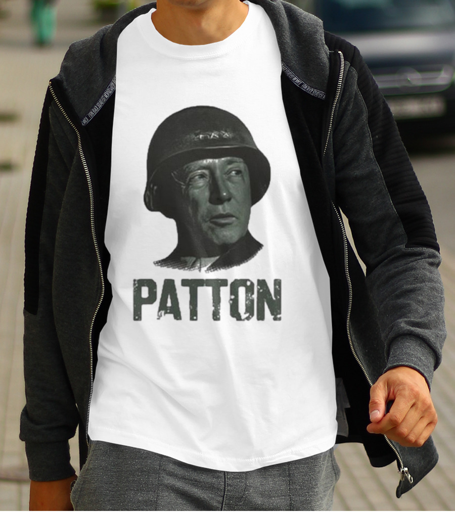 Jake Shields General Patton Helmet Portrait T-Shirt