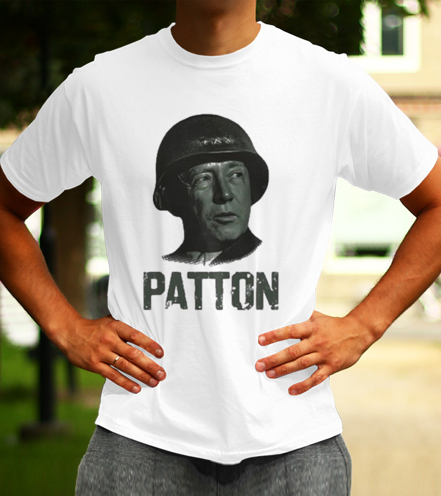 Jake Shields General Patton Helmet Portrait T-Shirt