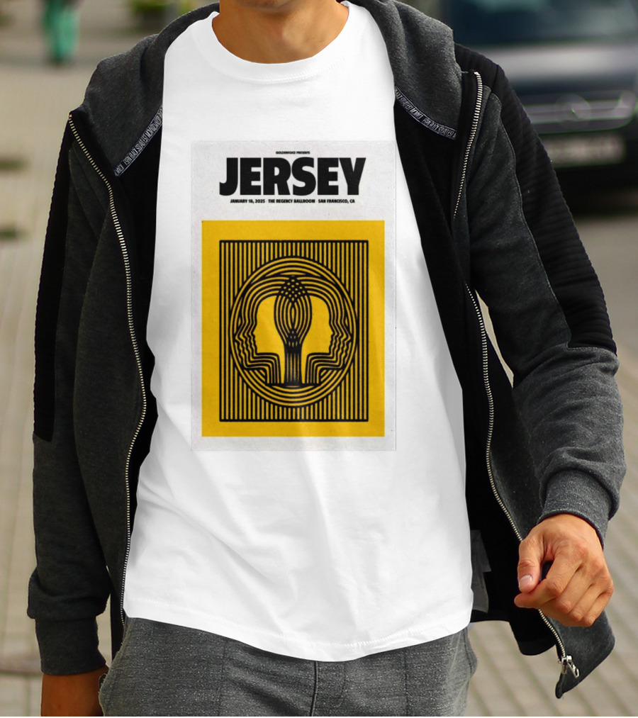 Goldenvoice Presents Jersey January 18, 2025 The Regency Ballroom San Francisco CA T-Shirt