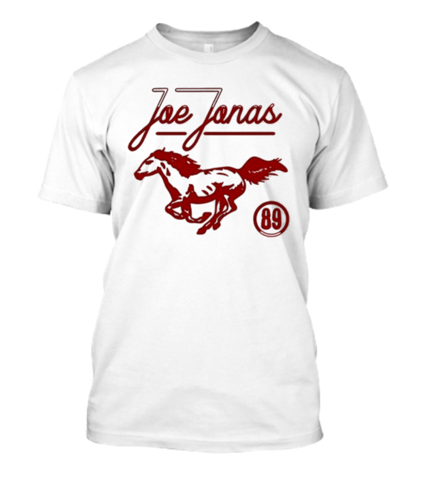 Joe Jonas Mustang 89 Retro Ringer Style T-Shirt