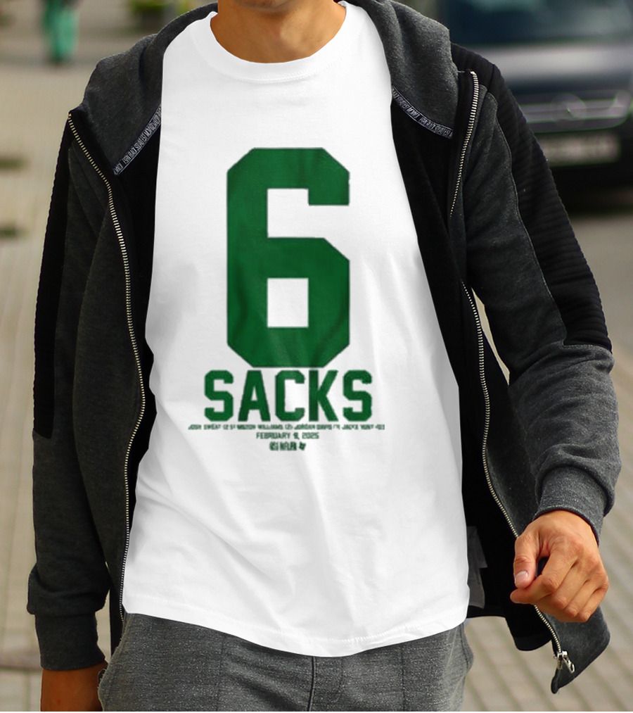 Josh Sweat Milton Williams Jordan Davis Jalyx Hunt 6 Sacks T-Shirt