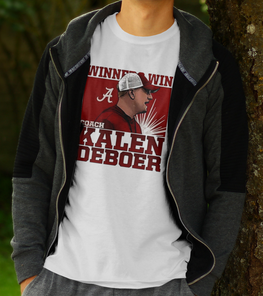 Winner Win Coach Kalen DeBoer Alabama T-Shirt