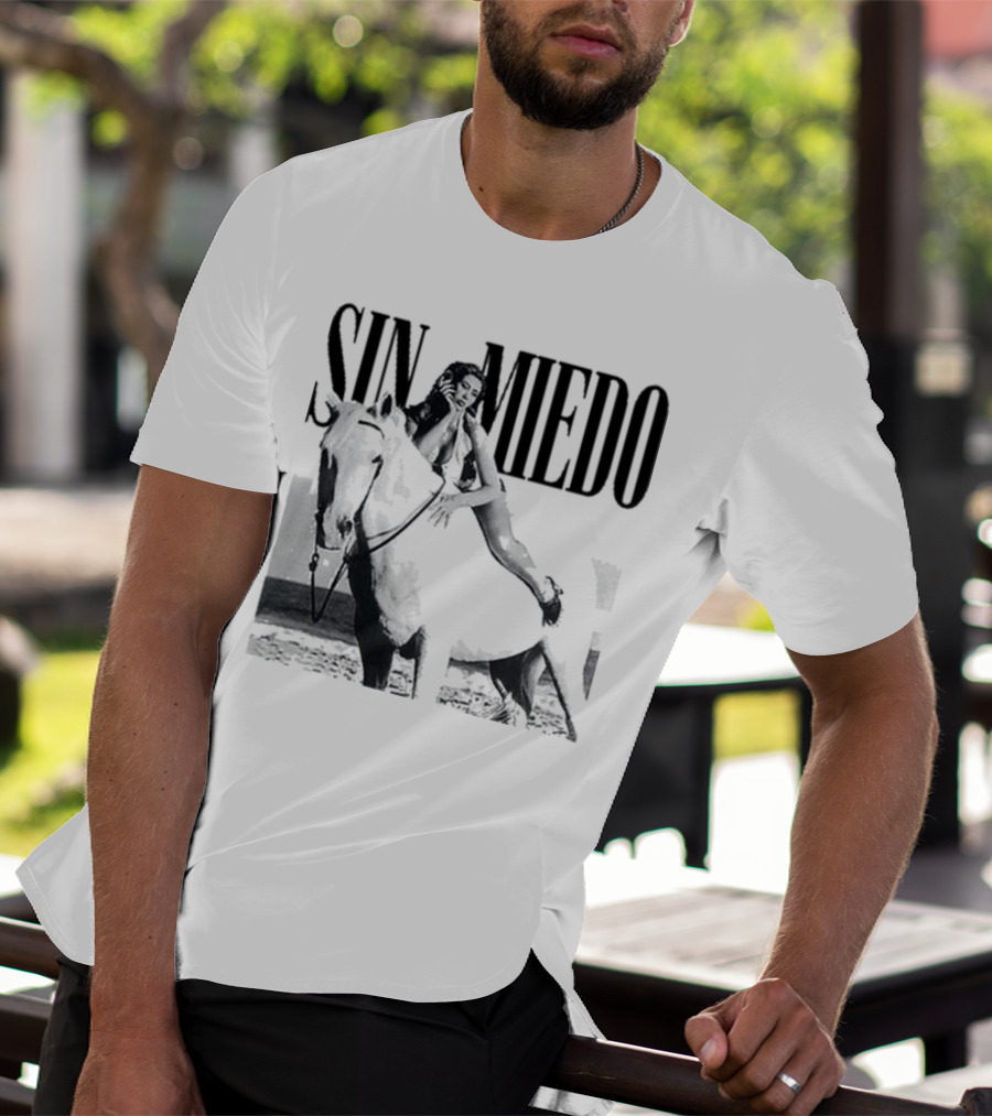 Kali Uchis Sin Miedo Equestrian Horseback Riding Vintage Style T-Shirt