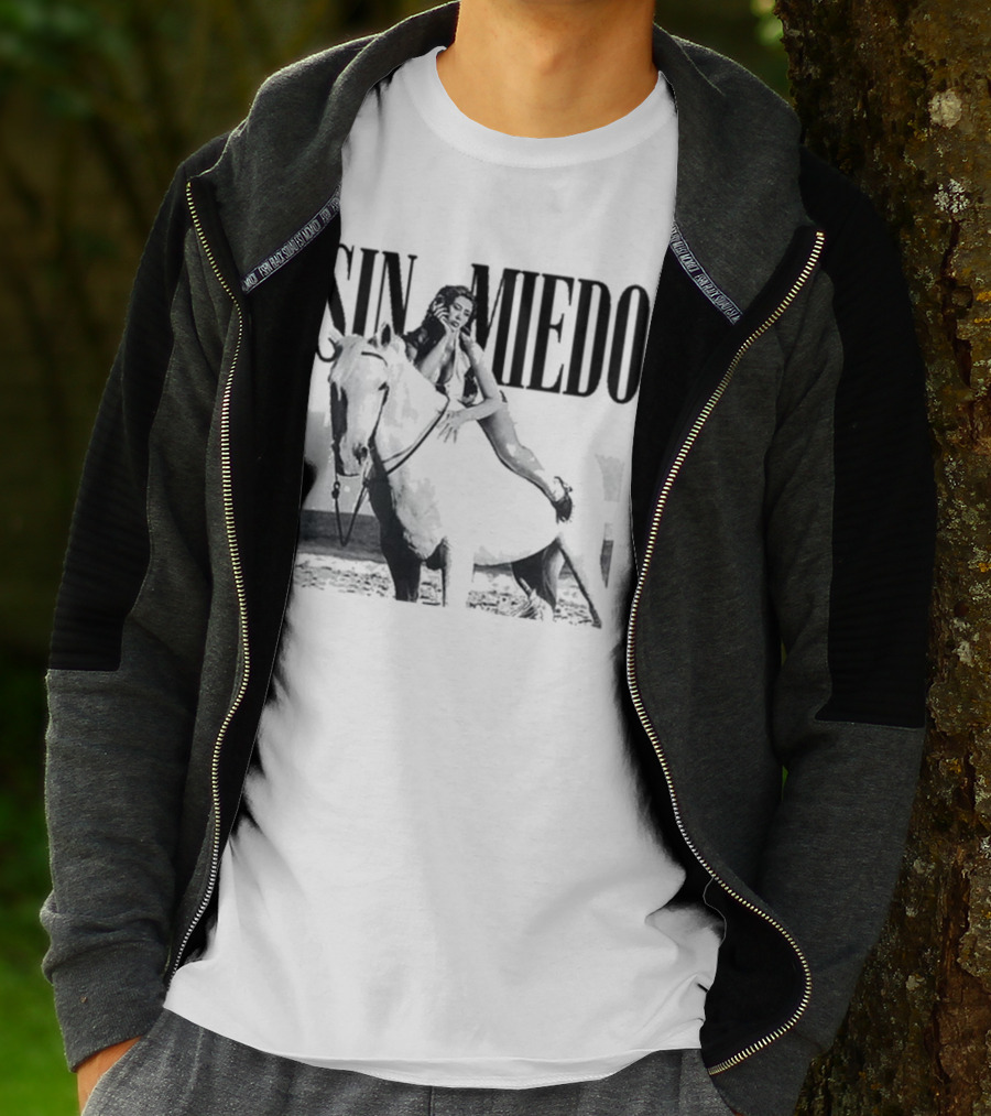 Kali Uchis Sin Miedo Equestrian Horseback Riding Vintage Style T-Shirt