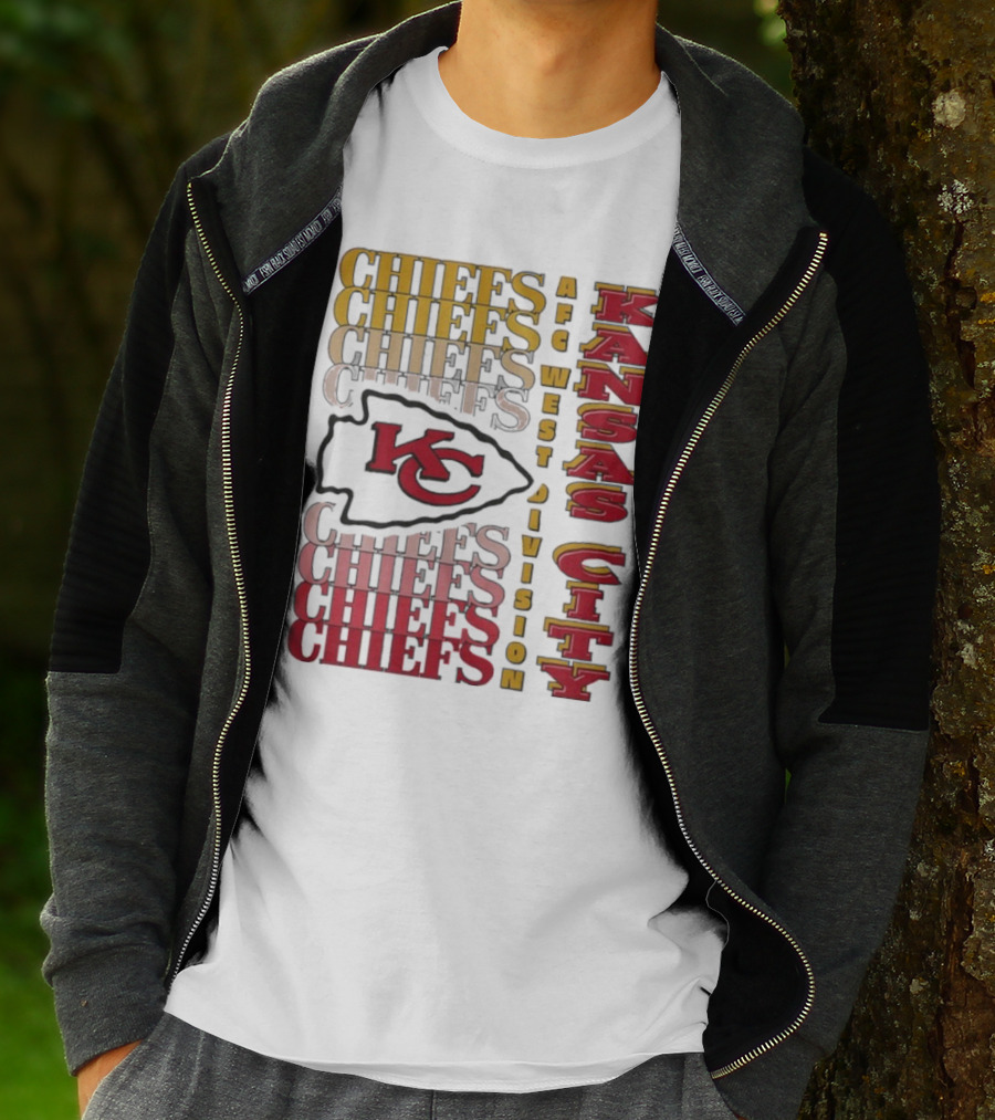 Kansas City Chiefs AFC West Division Kansas City Chiefs Logo KC Chiefs T-Shirt