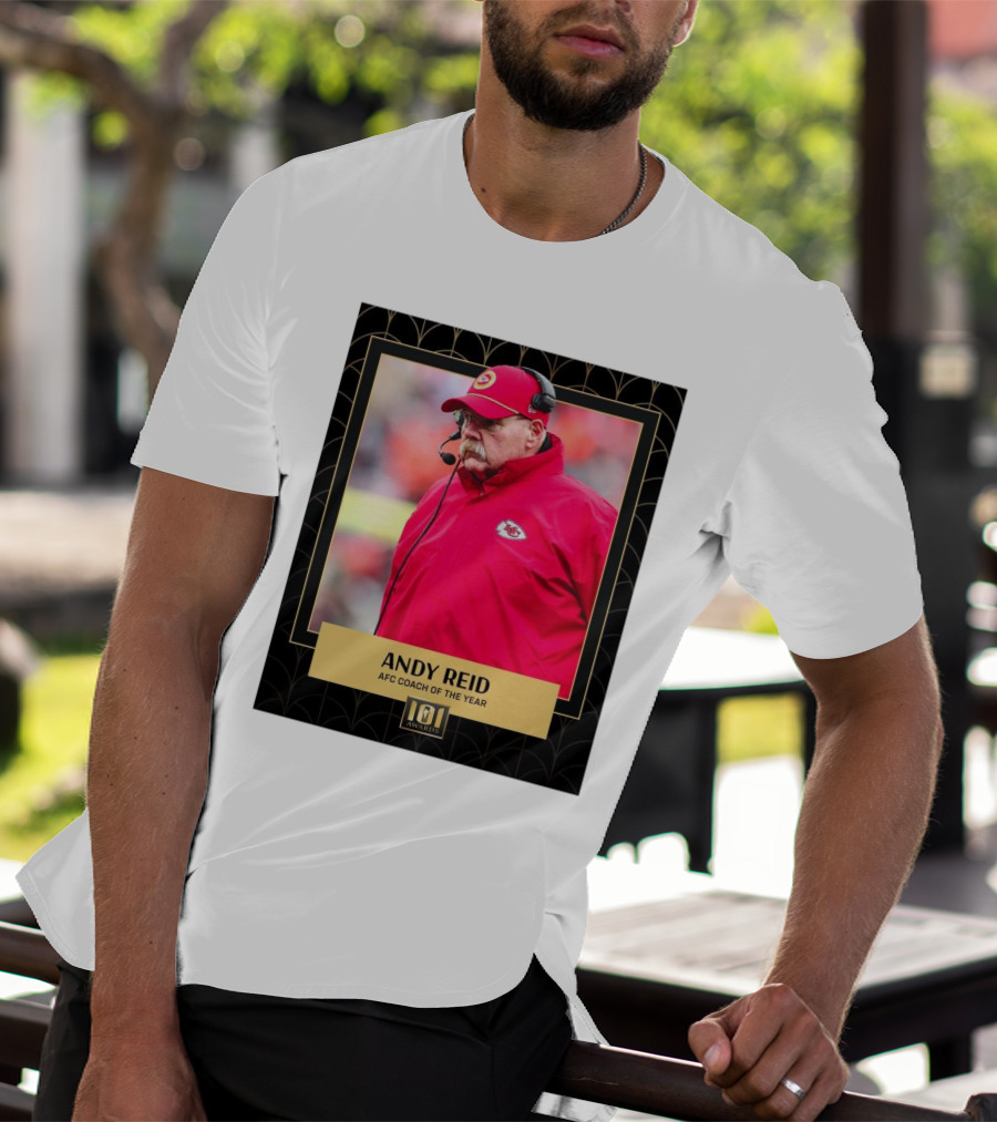 Kansas City Chiefs Andy Reid AFC Coach Of The Year 101 Awards T-Shirt