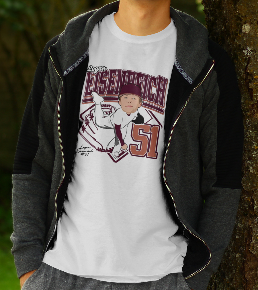 Eisenreich Baseball 51 Logan 2025 Sports Illustration T-Shirt