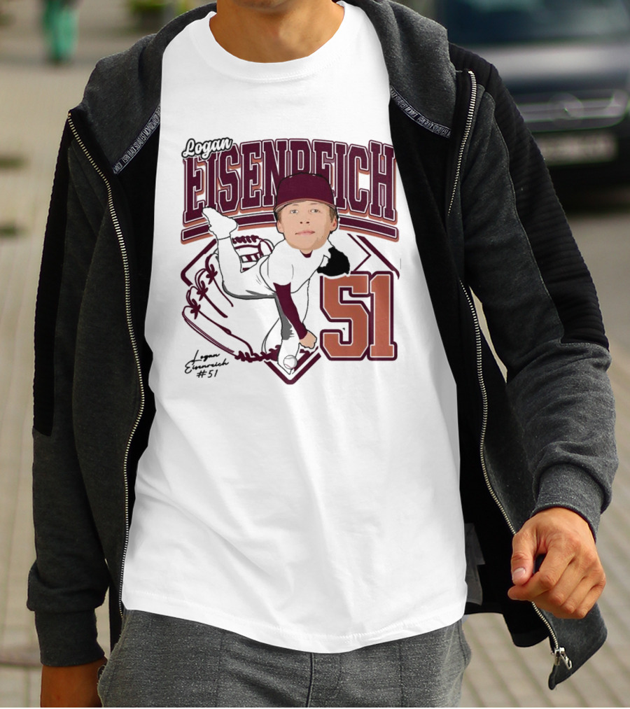 Eisenreich Baseball 51 Logan 2025 Sports Illustration T-Shirt