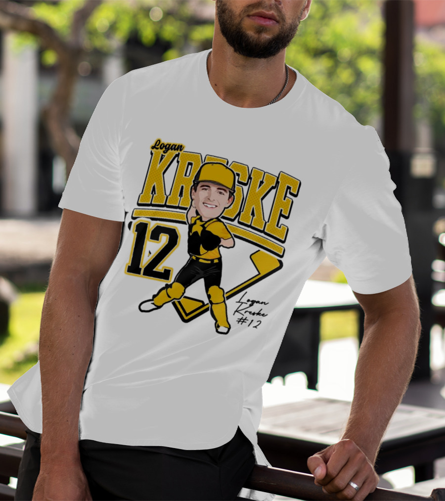 Logan Kreske Baseball 12 2025 Player Illustration T-Shirt