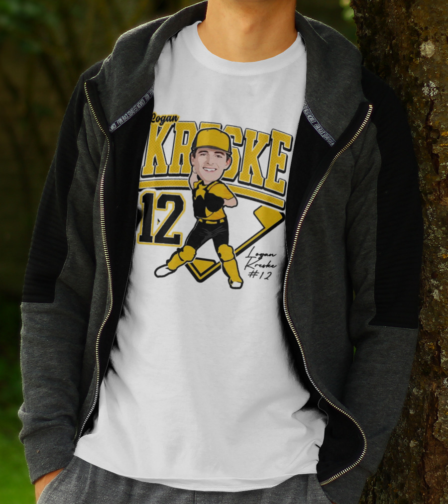 Logan Kreske Baseball 12 2025 Player Illustration T-Shirt