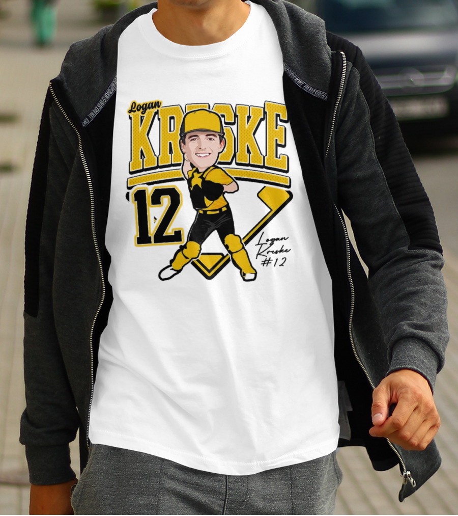 Logan Kreske Baseball 12 2025 Player Illustration T-Shirt