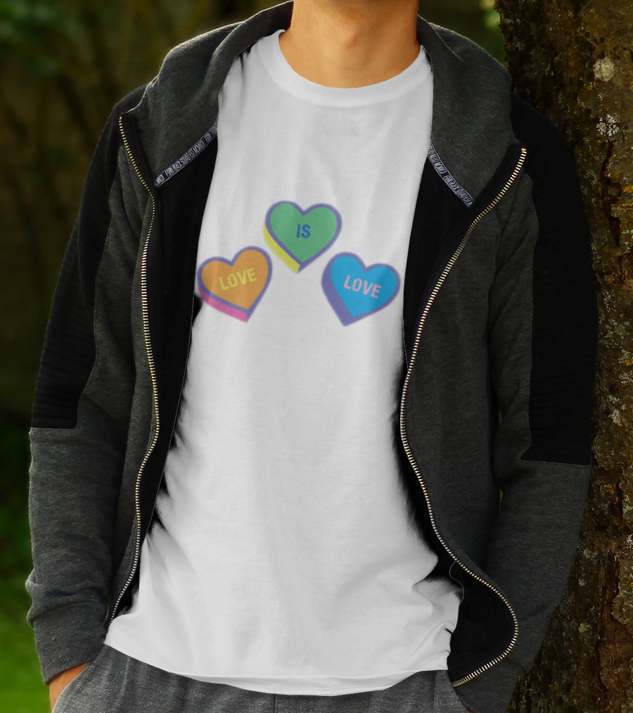 Love Is Love Colorful Hearts T-Shirt