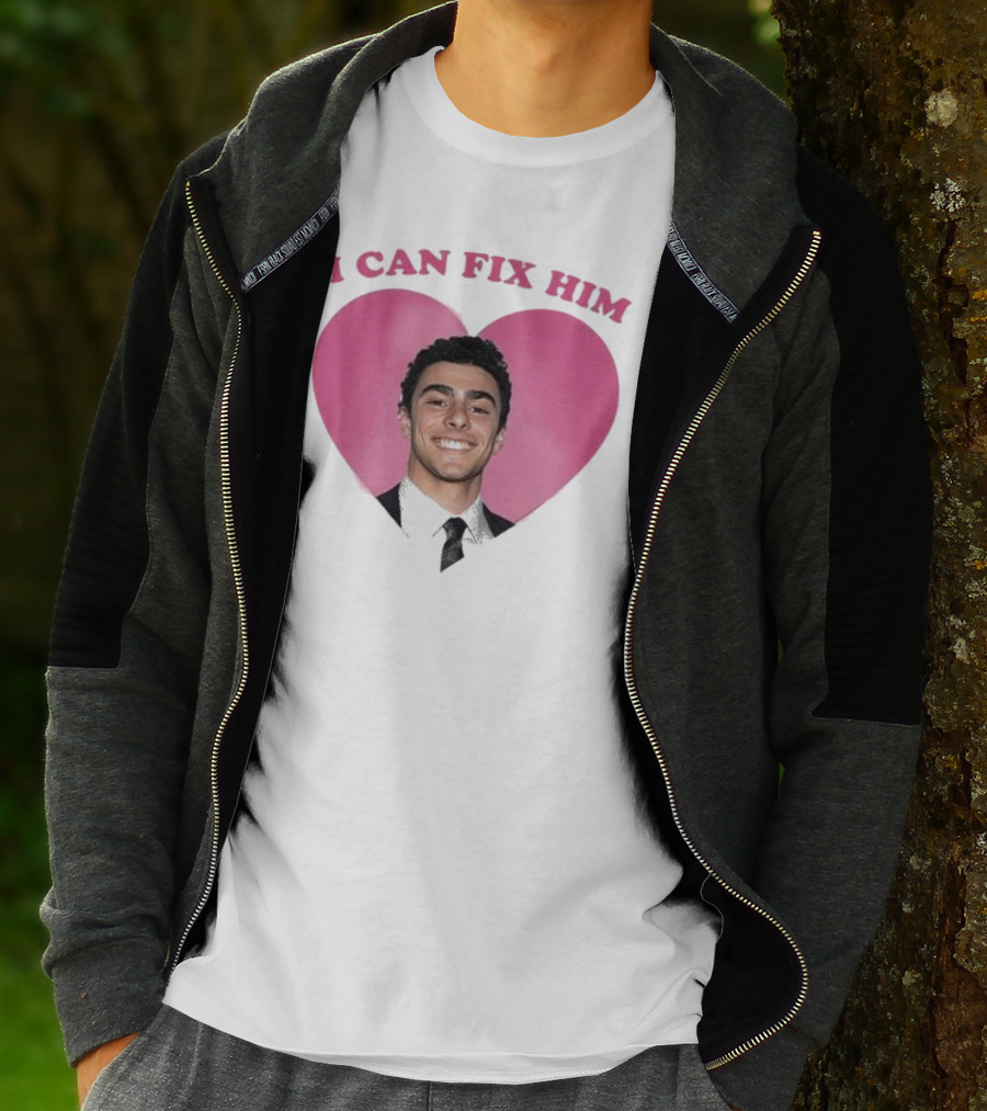 Luigi Mangione I Can Fix Him Pink Heart Background T-Shirt