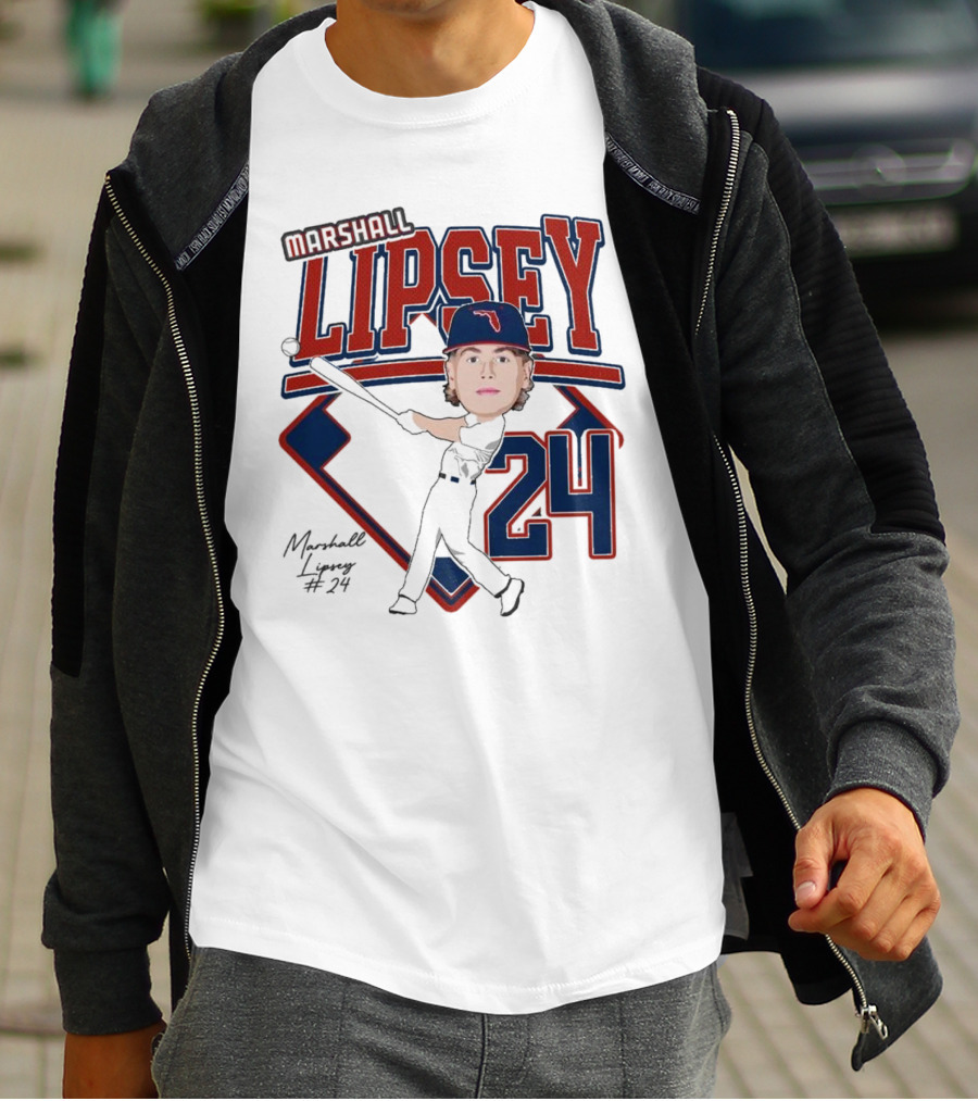 Marshall Lipsey 24 Baseball 2025 M. Reshold T-Shirt