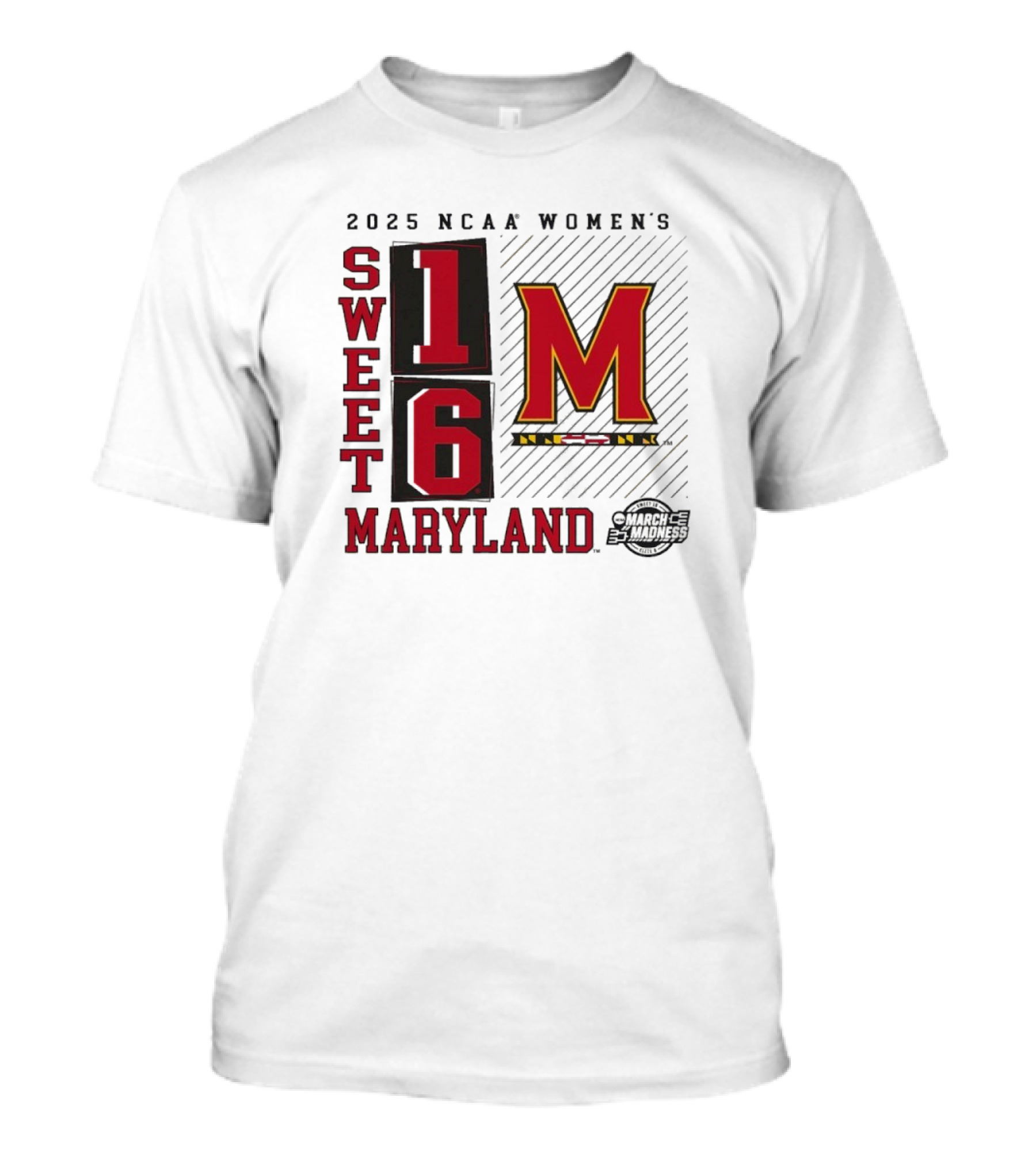 2025 NCAA Women's Sweet 16 Maryland Terrapins March Madness T-Shirt
