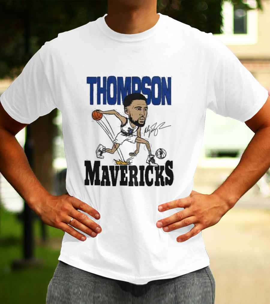Klay Thompson Mavericks Basketball Caricature T-Shirt