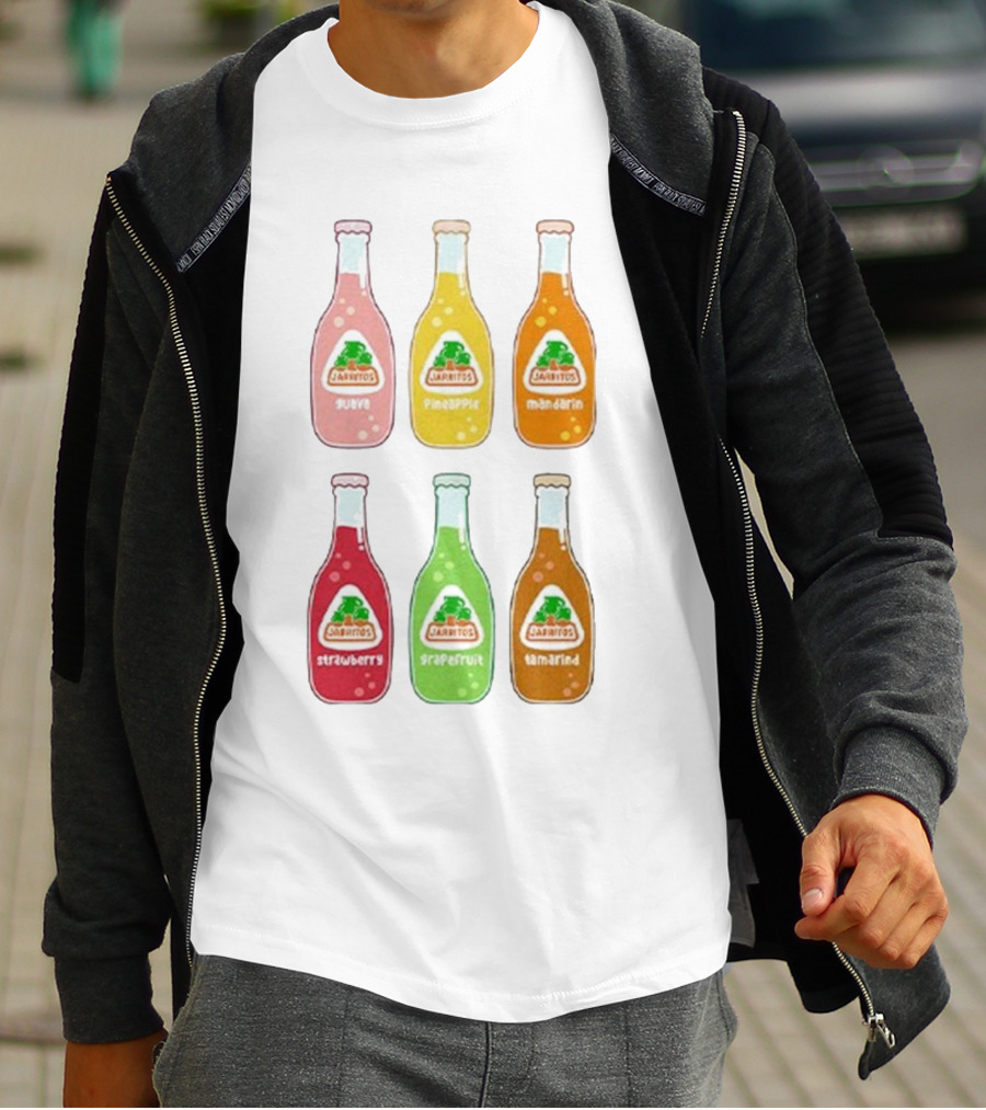 Jarritos Soda Bottle Guava Pineapple Mandarin Strawberry Grapefruit Tamarind T-Shirt