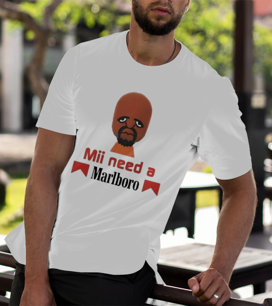 Mii Need A Marlboro Nintendo Parody T-Shirt