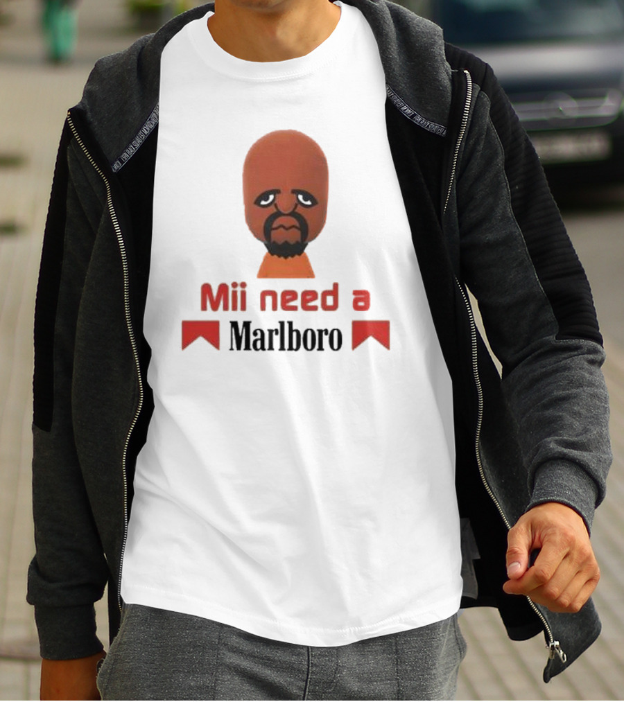 Mii Need A Marlboro Nintendo Parody T-Shirt