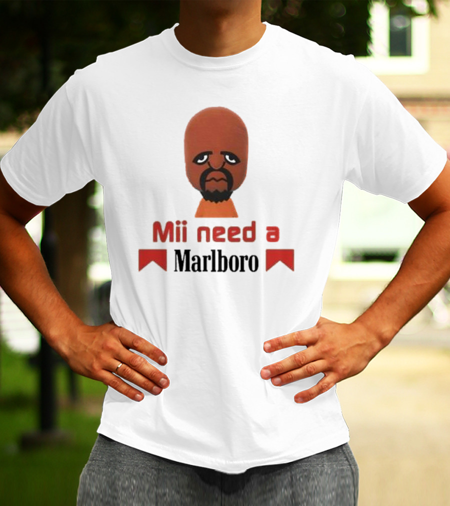 Mii Need A Marlboro Nintendo Parody T-Shirt