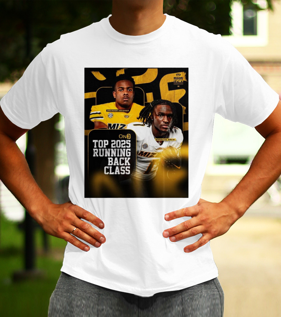 Missouri Football Top 2025 Running Back Class Brendon Haygood Marquise Davis SEC Mizzou T-Shirt