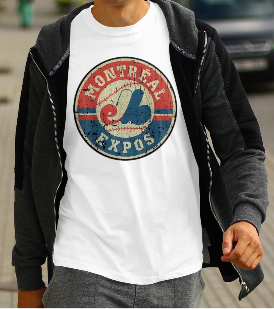 Montreal Expos Vintage Baseball Circle Emblem T-Shirt