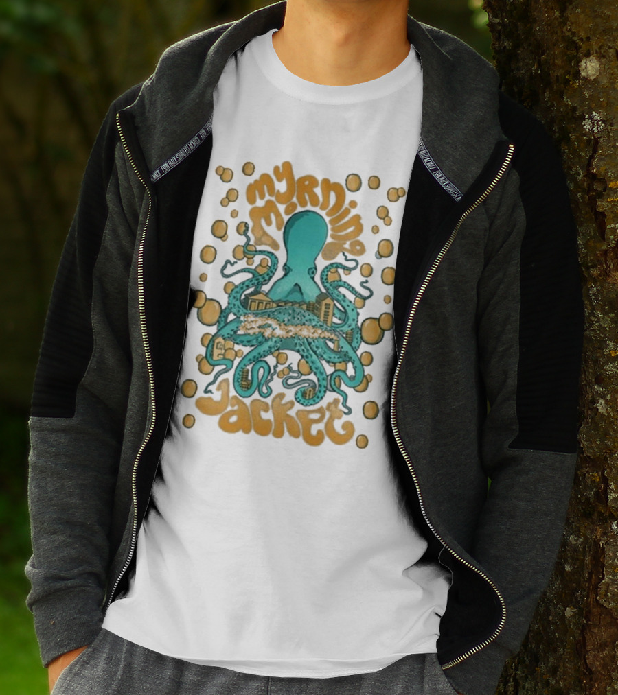 My Morning Jacket Tentacles Octopus And Bubbles T-Shirt