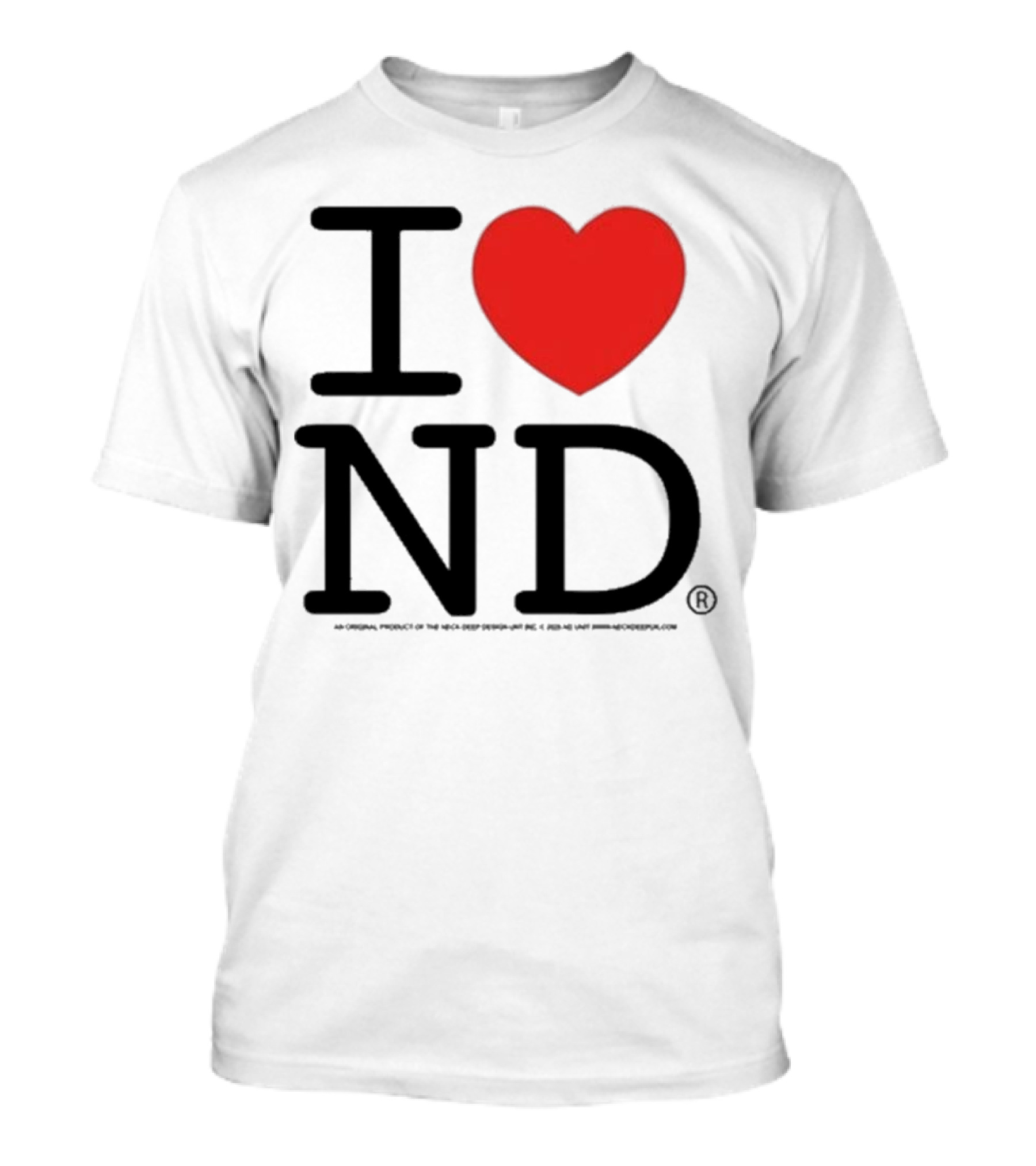 Neck Deep I Love ND Red Heart Graphic T-Shirt