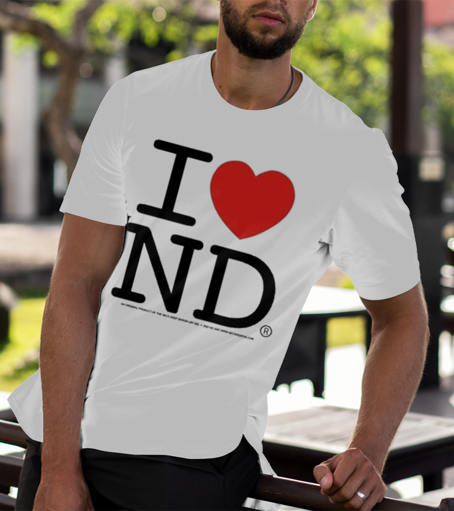 Neck Deep I Love ND Red Heart Graphic T-Shirt